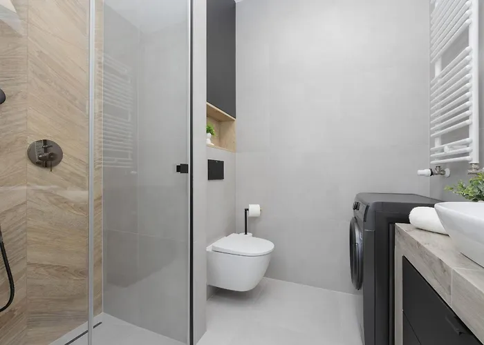 アパート Przytulny Z Parkingiem I Tarasem W Warszawie By Renters